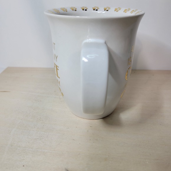 Strawberry Street All I Want Is Coffee & Pet My Cat‎ White Mug - Picture 3 of 6